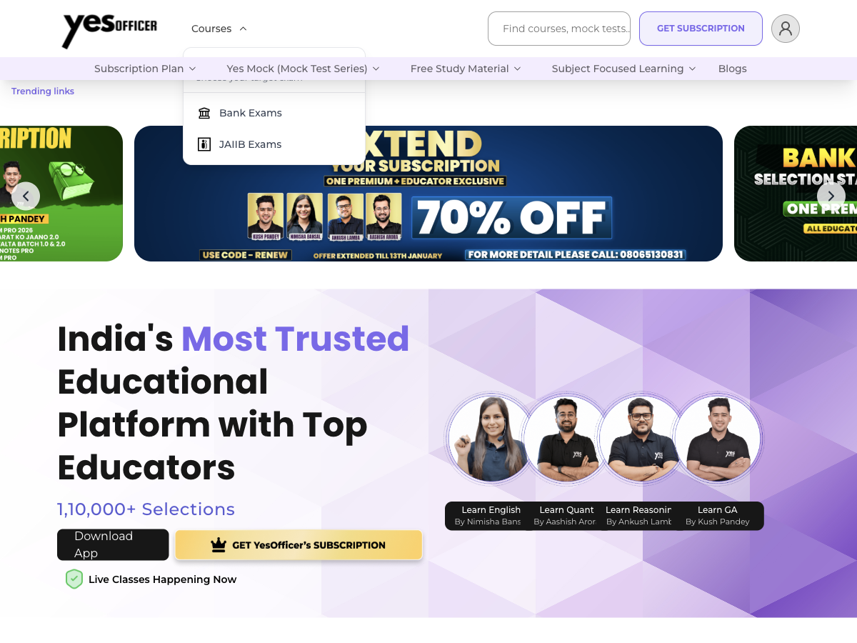 Step 1 - Choose your Exam